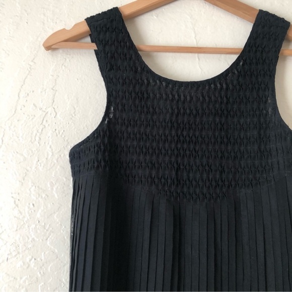 French Connection black sleeveless pleated top size 6 - Picture 5 of 16